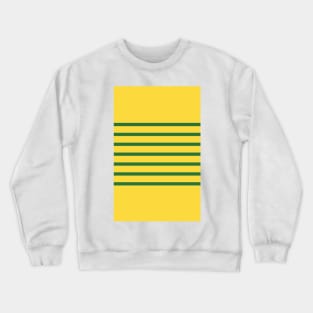 Glasgow Celtic 2013/2014 Retro Yellow Green Hoops Crewneck Sweatshirt